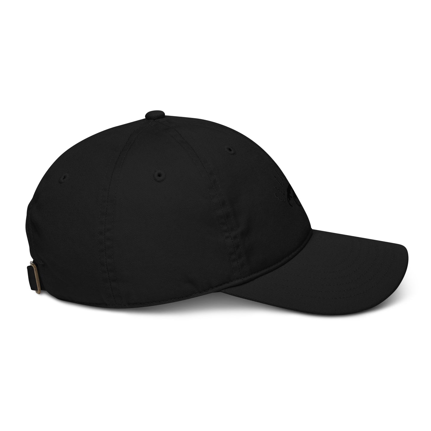 CLAWSOUT brand organic dad hat- black embroidery