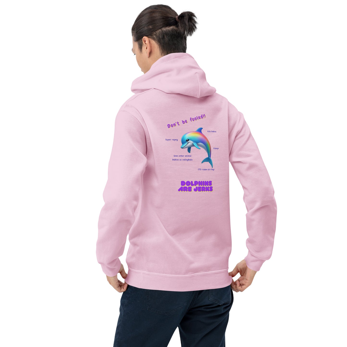 Dolphins are jerks Unisex Hoodie