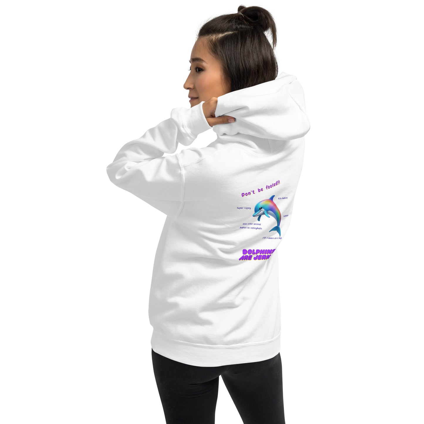 Dolphins are jerks Unisex Hoodie