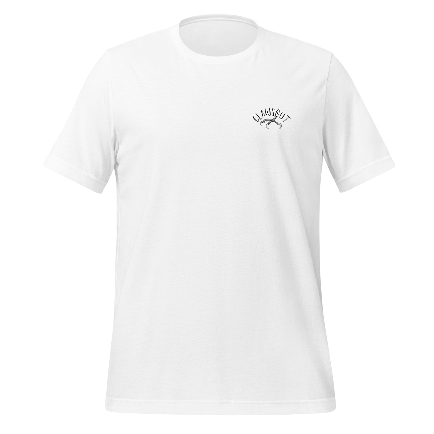 CLAWSOUT Brand Unisex staple eco t-shirt- black logo