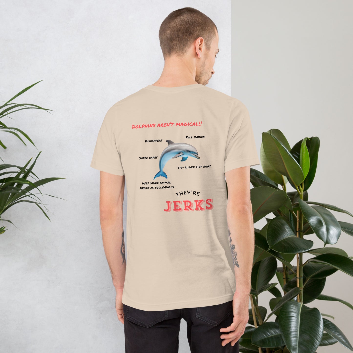 Dolphins are jerks unisex t-shirt