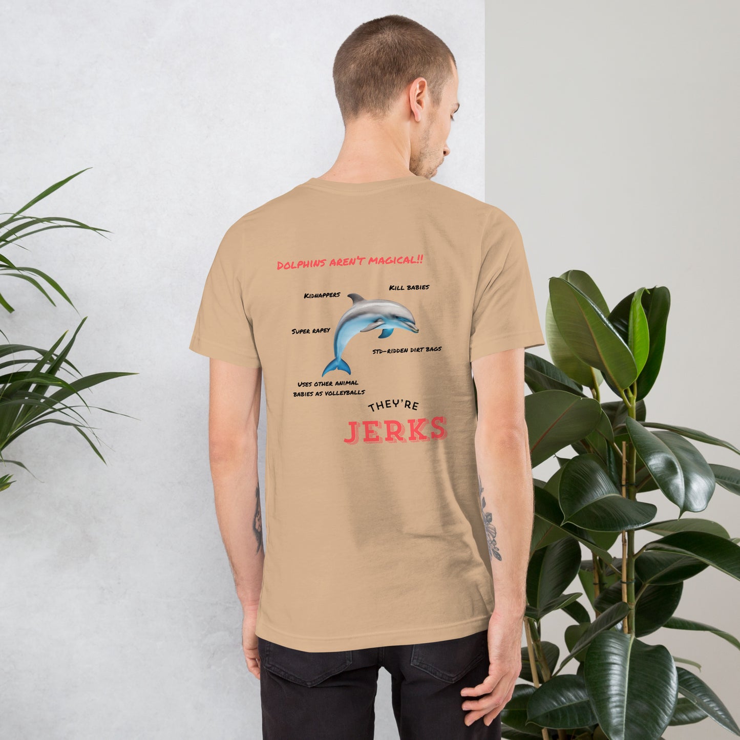 Dolphins are jerks unisex t-shirt